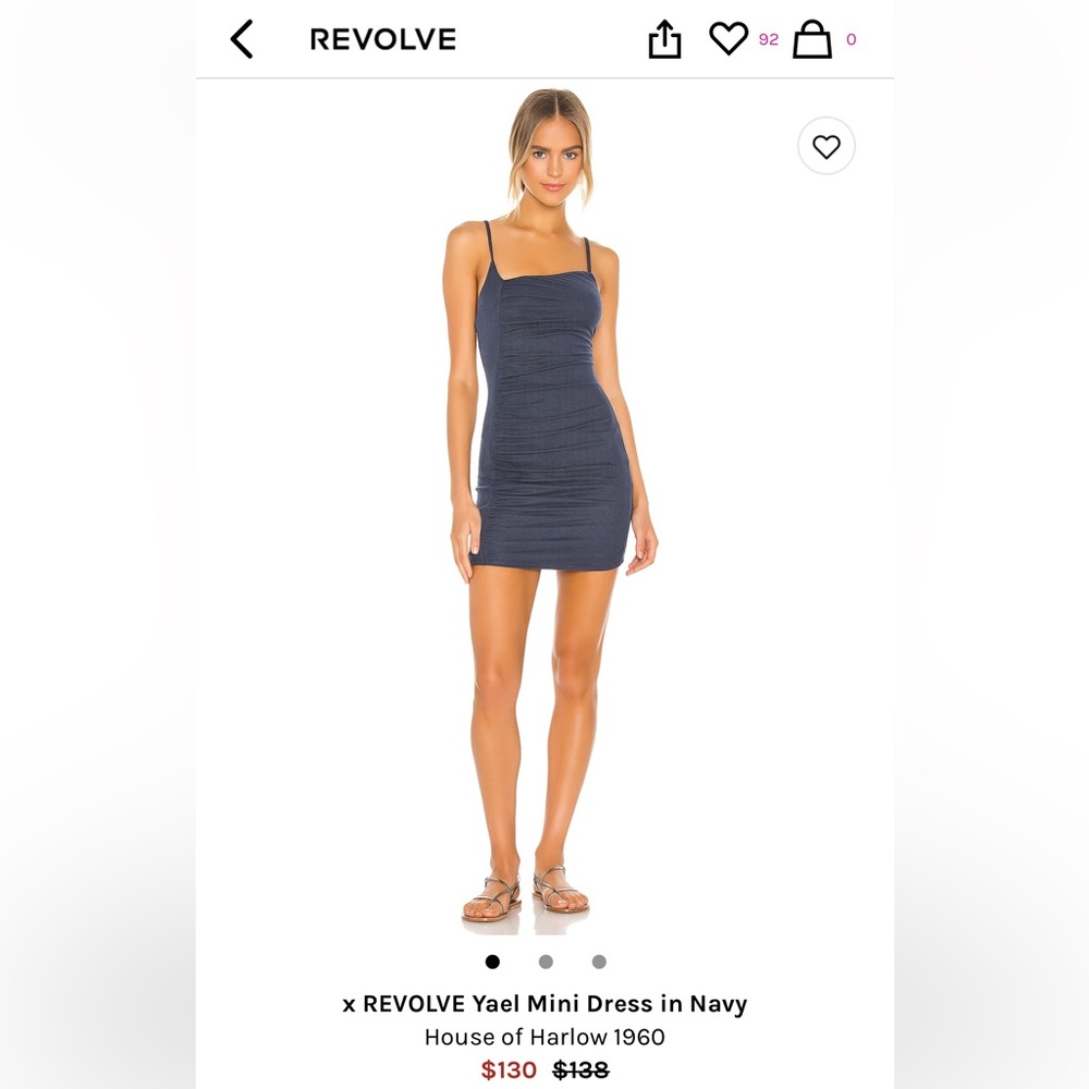 X REVOLVE Yael Mini Dress in Navy